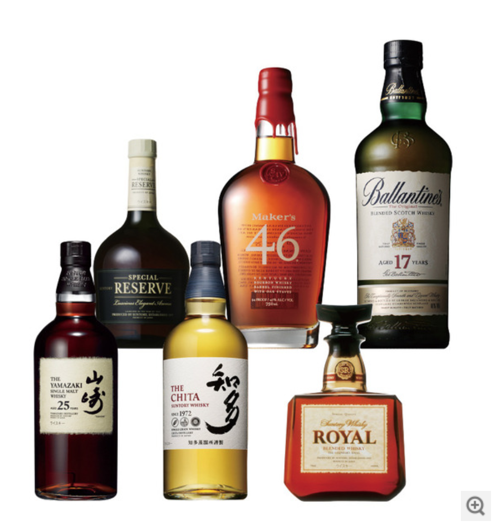 7月12日発売予定 山崎２５年＋おすすめサントリーウイスキー　６本セット