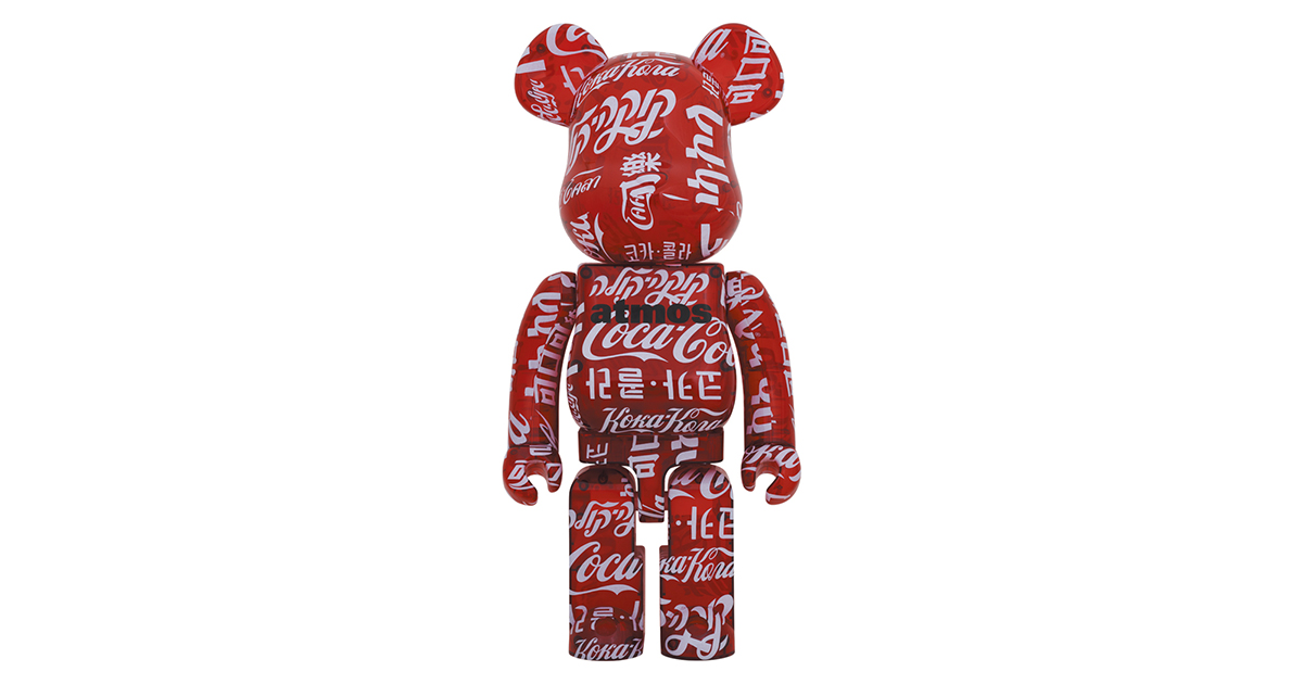 6月26日発売開始】BE@RBRICK atmos × Coca-Cola CLEAR RED 1000％ ベア ...