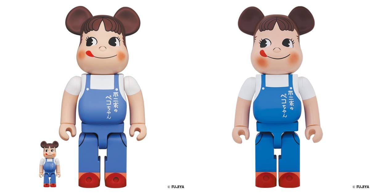 ベアブリック ペコちゃん The overalls girl 100％＆400％おもちゃ/ぬいぐるみ