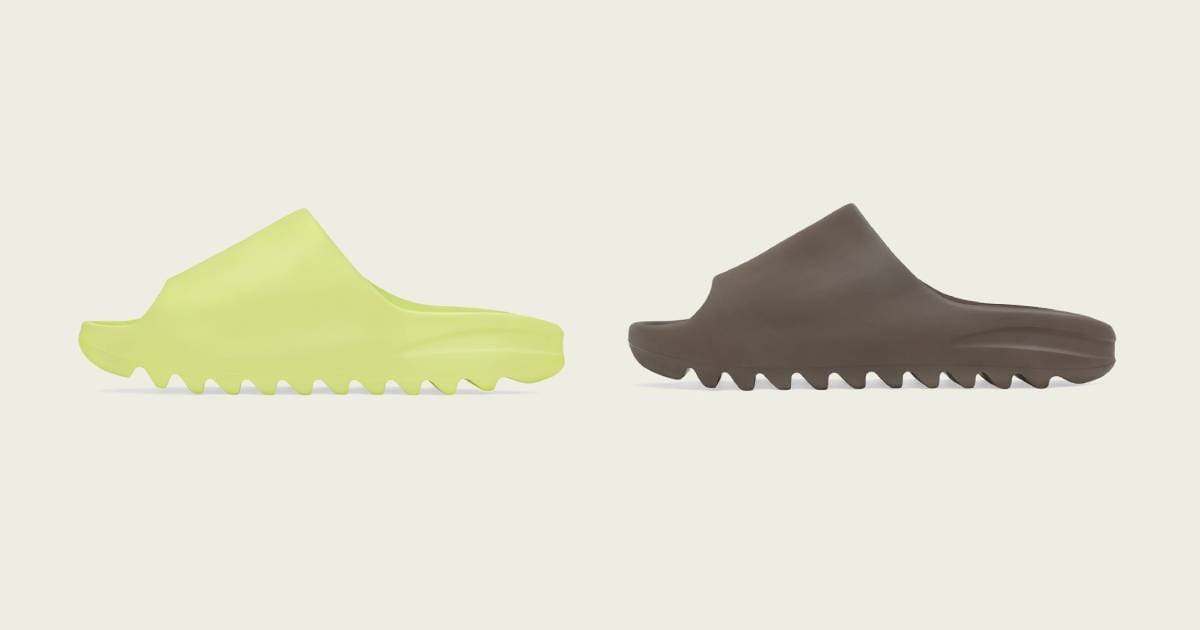 5月16日再販開始】ADIDAS YEEZY SLIDE “GLOW GREEN” & “SOOT