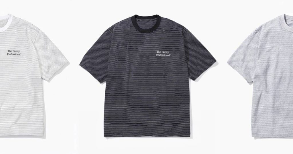 ennoy S/S Border T-Shirt (BLACK × WHITE)